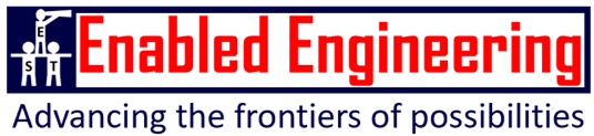 Logo for Enabled Engineering with a tagline about advancing possibilities.