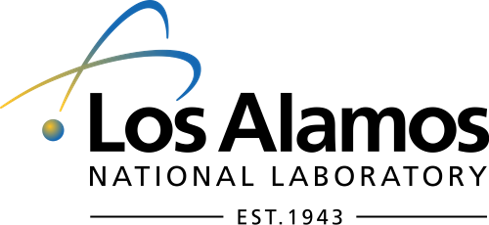 Blue and black abstract logo with artistic curves.