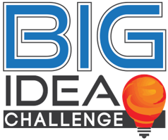 Logo for the BIG IDEA CHALLENGE with a lightbulb icon.