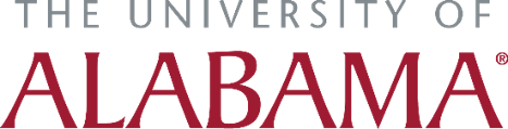 Logo featuring the word 'ALABAMA' in red serif font.